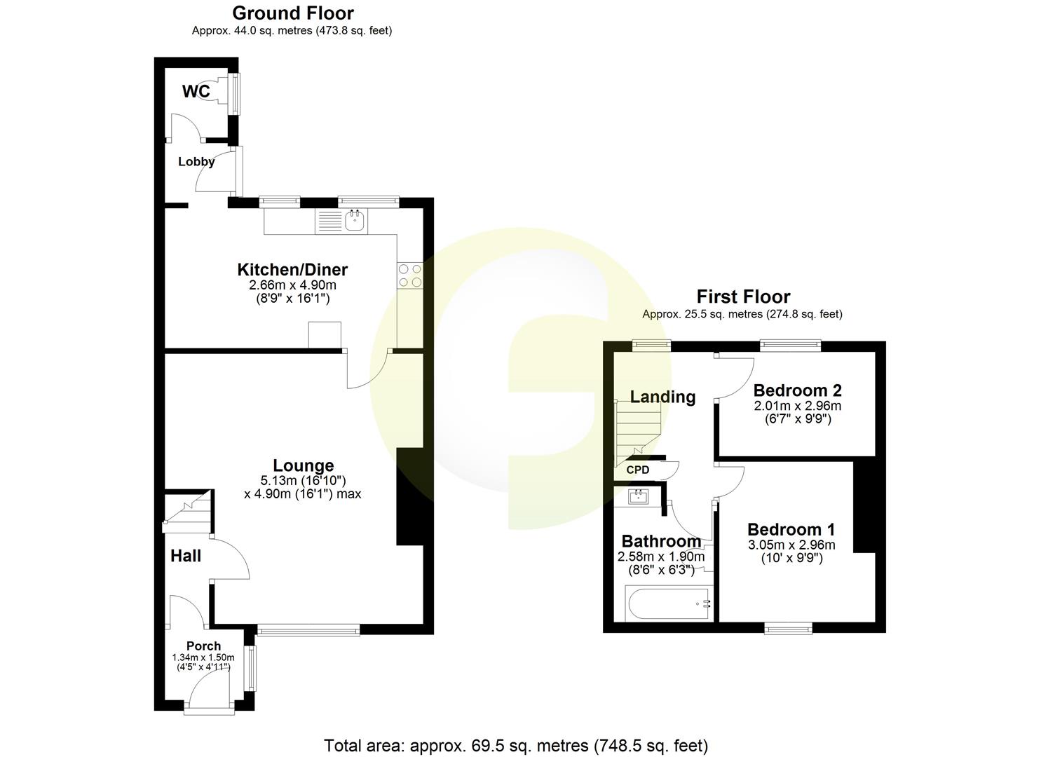 Floorplan.Wilberforce Street, Wallsend